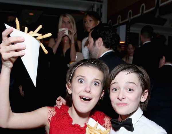 Millie Bobby Brown Noah Schnapp From Sag Awards 2017 Party Pics